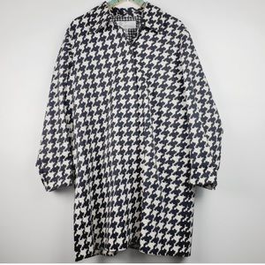 Sz 2X NWT Diane's Essentials Houndstooth Coat